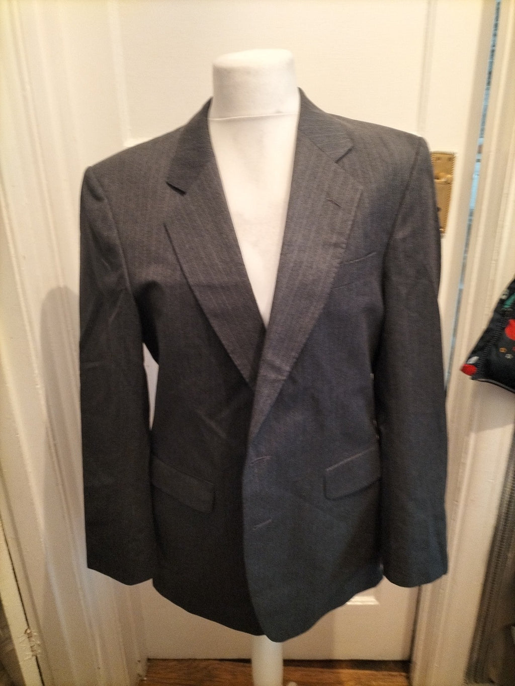Mens Debenhams Size 42 Grey Padded Lined Blazer