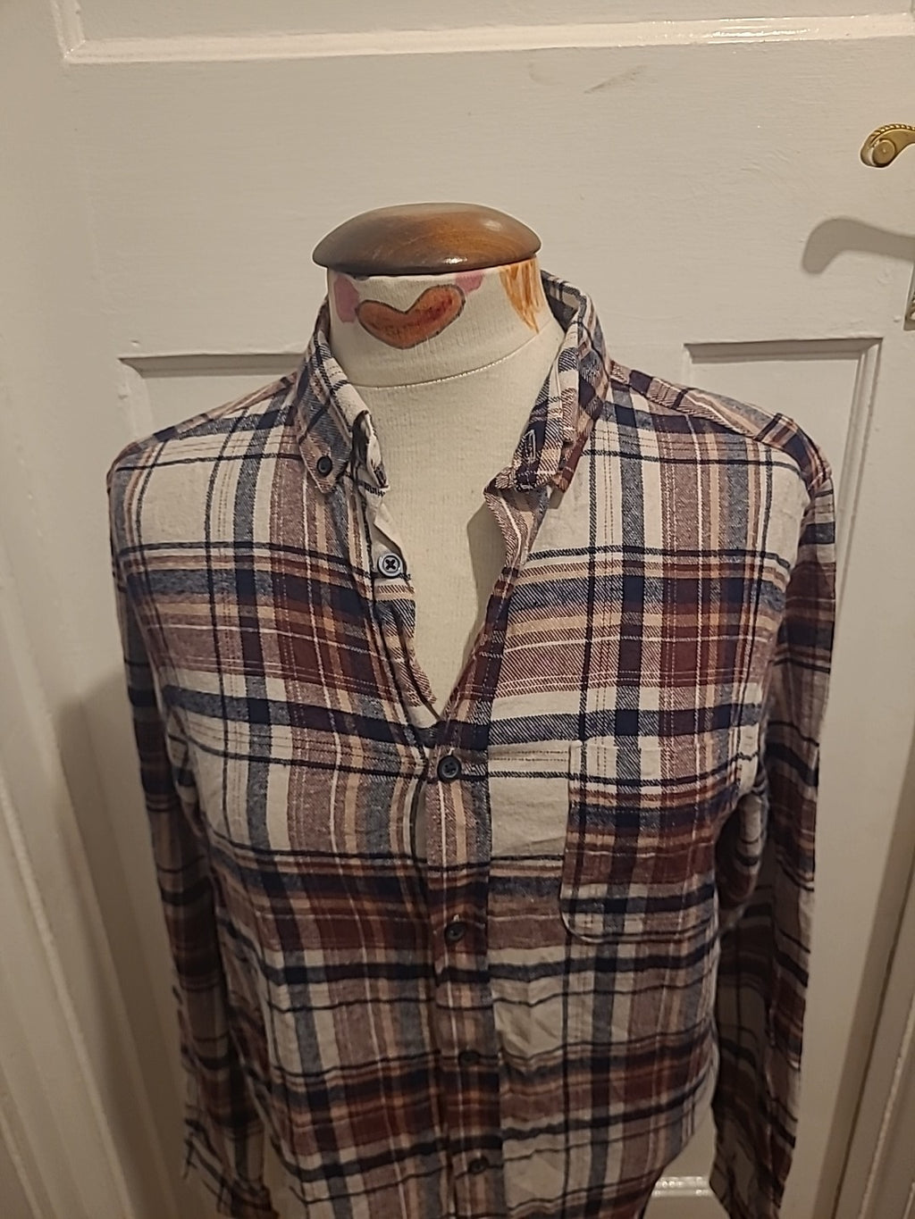 Mens Primark Size Small Regular Fit Check Shirt
