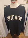 Mens Boohoo Size M Chicago Black Sweatshirt