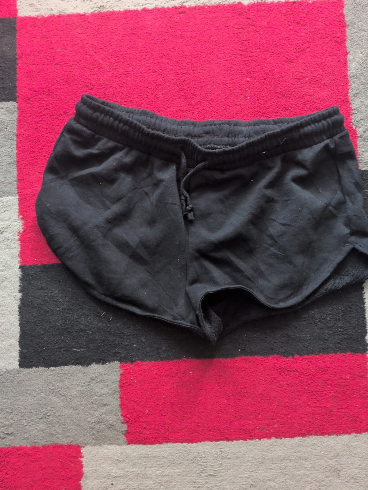 Primark 10/12 Black Sweat Hot Pants