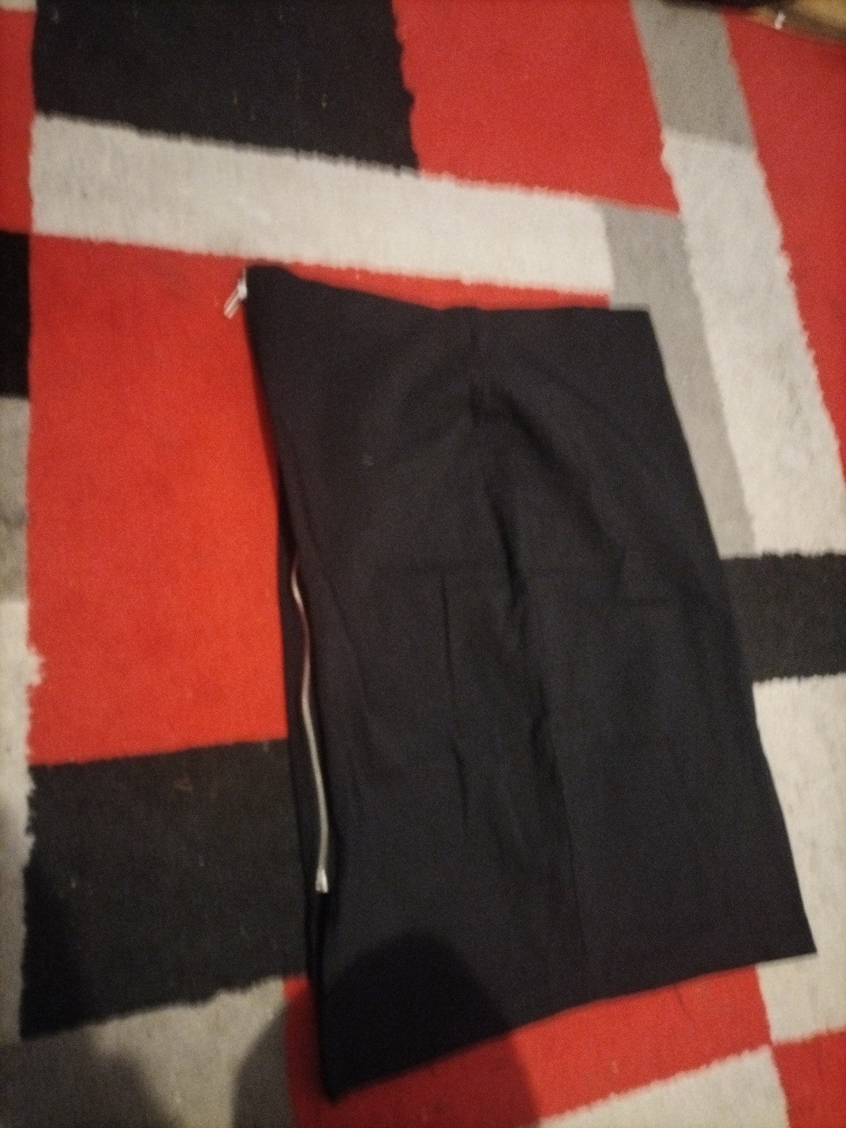 Ladies Primark Size 14 Black Side Zip Pencil Skirt