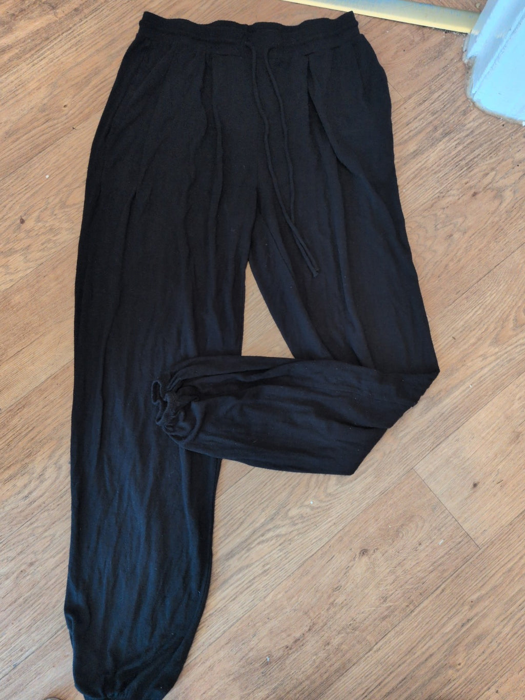 Ladies Primark Size Small Black Baggy Elasticated Jogger Lounge Pants