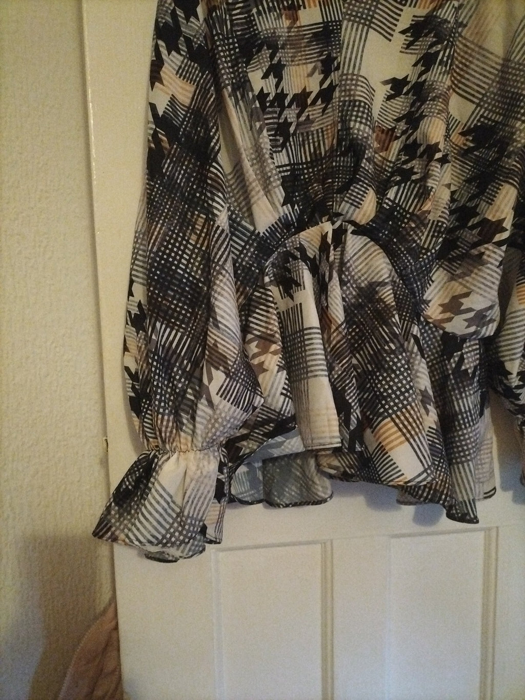 Ladies Gdg Actuel Size Small Multi Coloured Long Sleeved Blouse