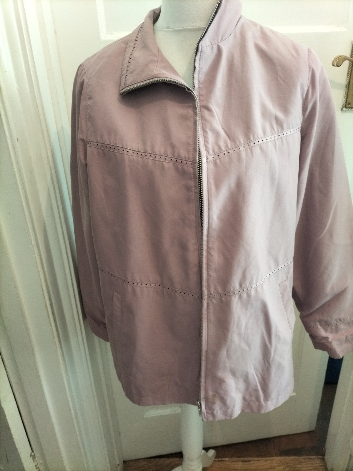 EWM 14 Pale Purple Padded Full Zip Jacket marks on sleeve will need washing