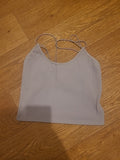 Ladies Zara Size XS Grey Ribbed Sleeveless Top