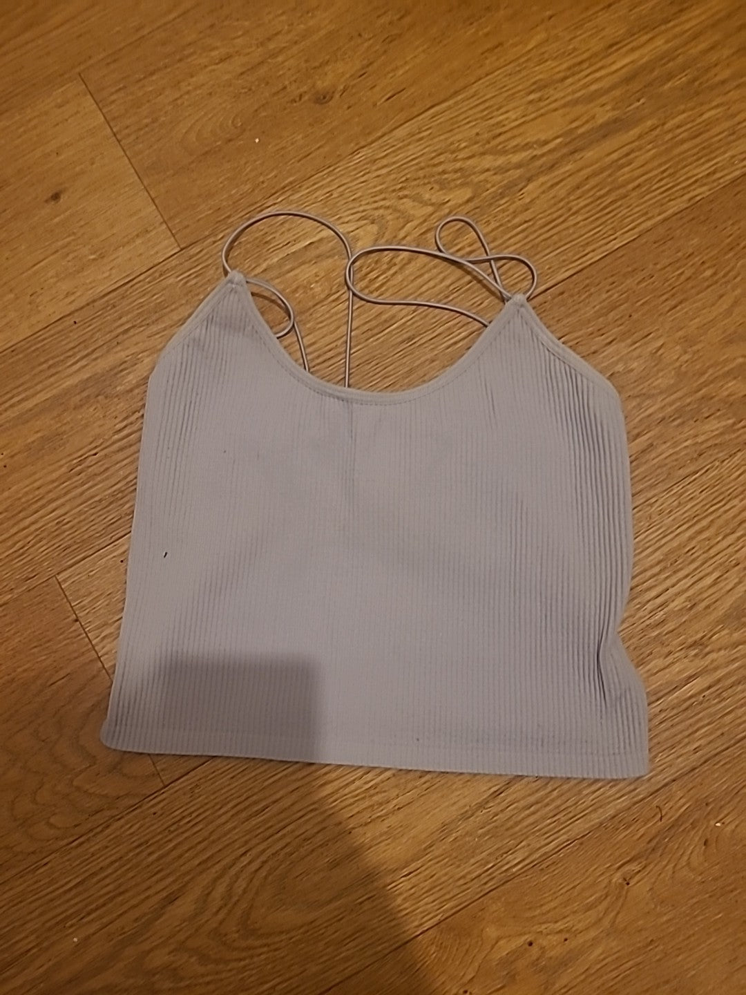 Ladies Zara Size XS Grey Ribbed Sleeveless Top