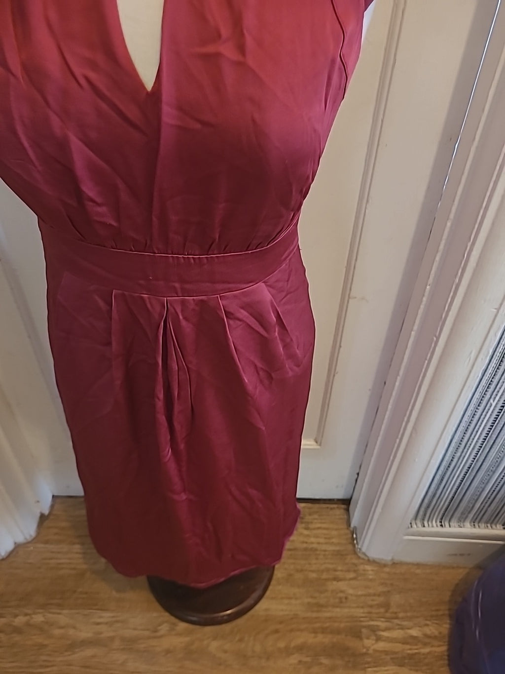 Ladies Size 10 Purple Short Sleeved Dress