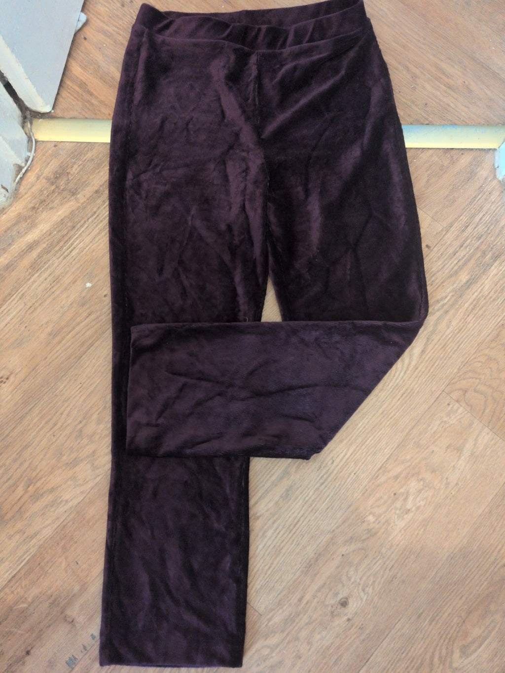 Cotton Traders 14 Purple Elasticated Trousers