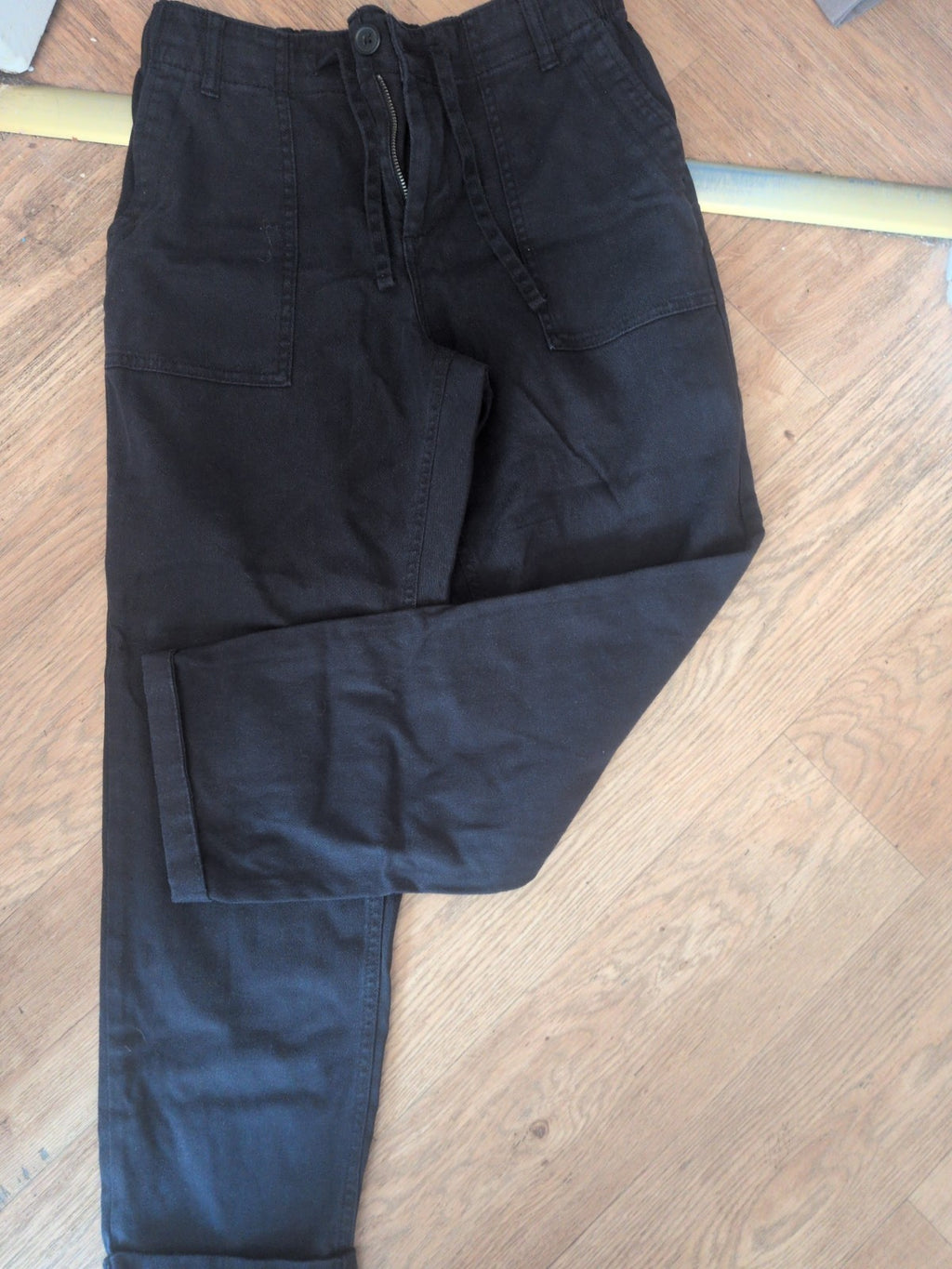 Ladies F&F Black Jeans Elasticated Waist Size 10 Free Delivery