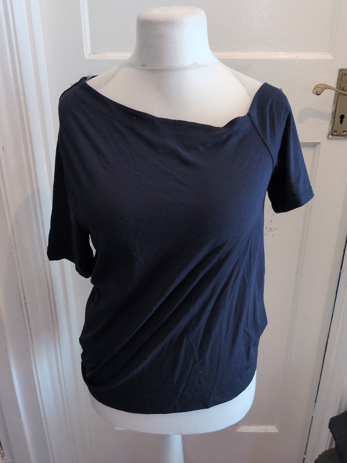 Nutmeg 16 Navy Off The Shoulder Blouse