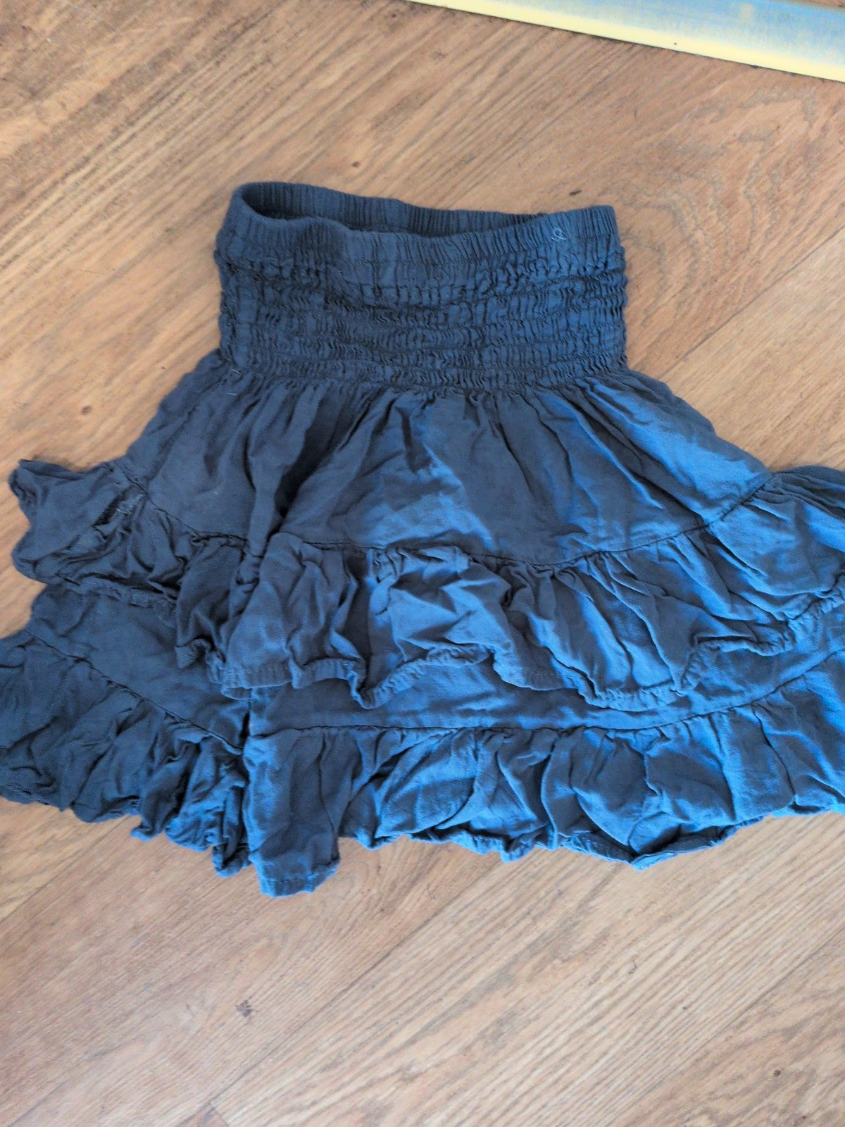 Ladies 2xs Navy Elasticated Short Skirt *