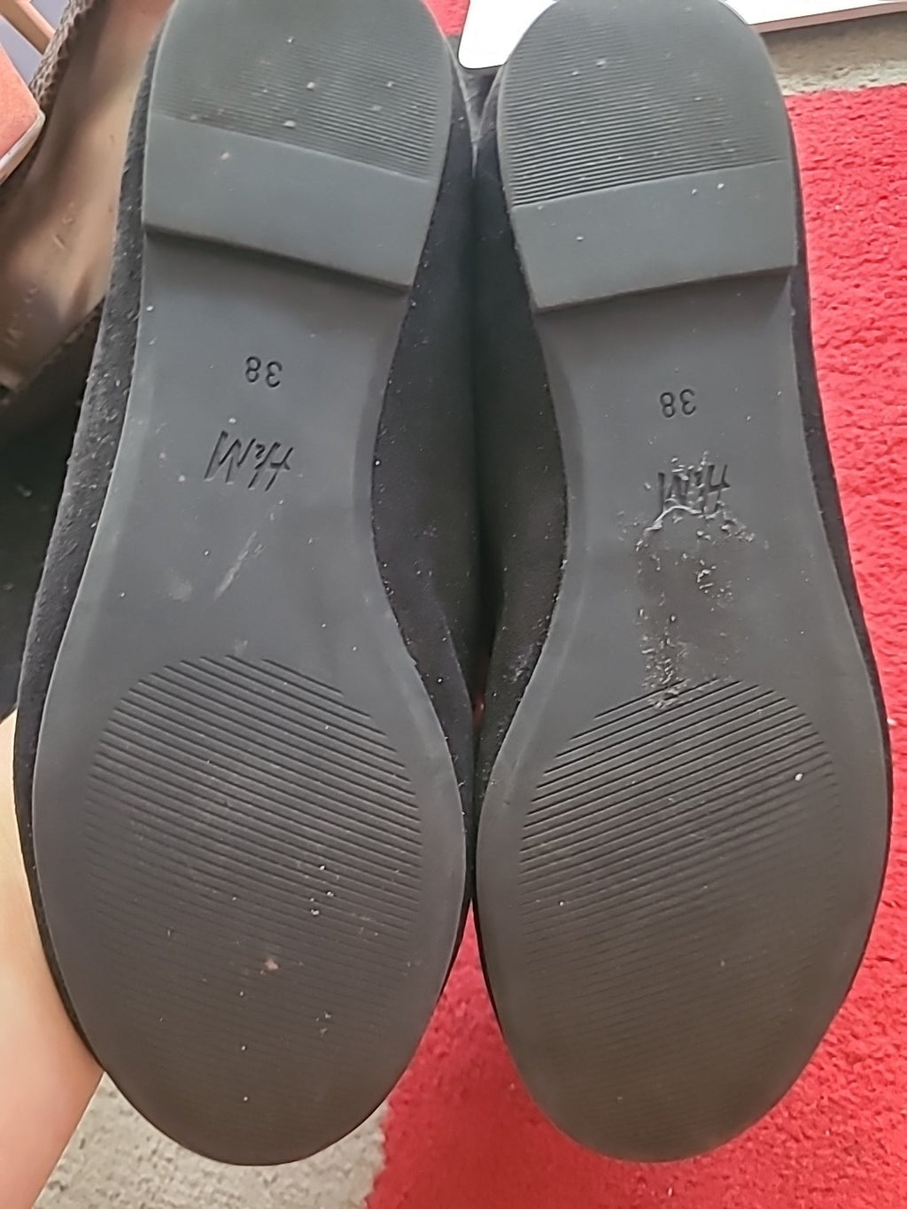 Ladies H&M Size 5 Uk Black Dolly Shoes
