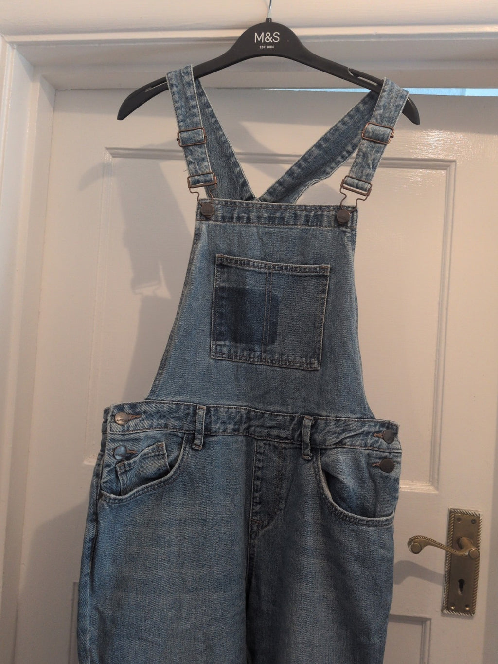 Ladies New Look Size 10 Denim Sleeveless Dungaree