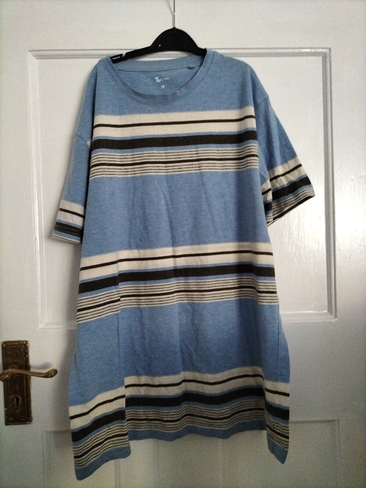 Mens TU size Medium Blue Stripy Tee