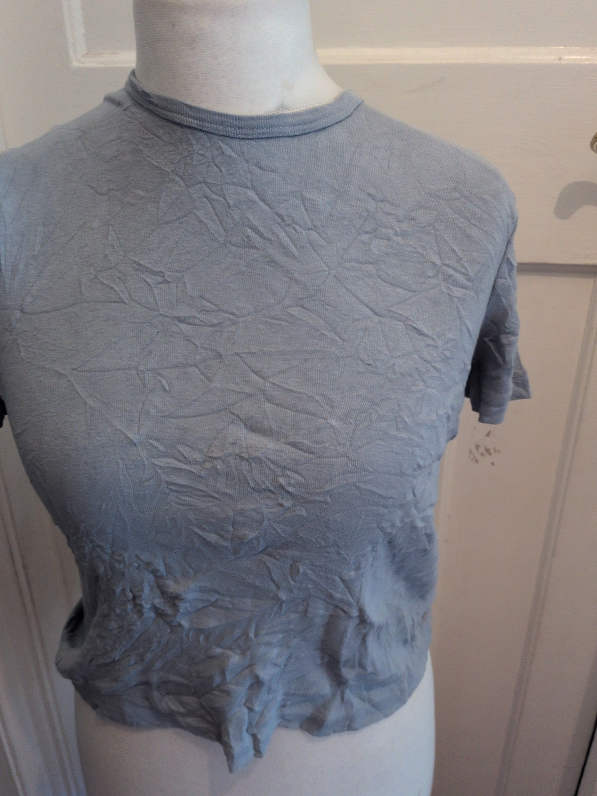 Marks And Spencer 8 Light Blue Short Sleeve T-shirt