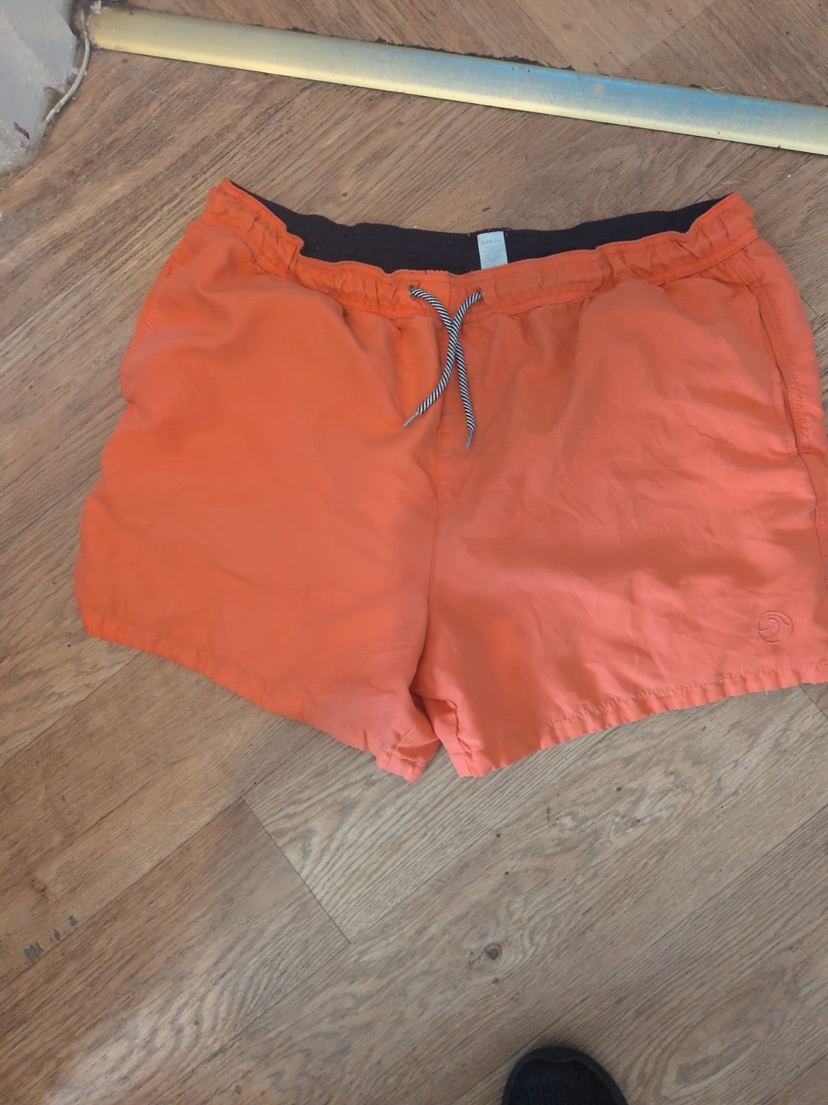 Tu Large Orange Elasticated Swim Shorts