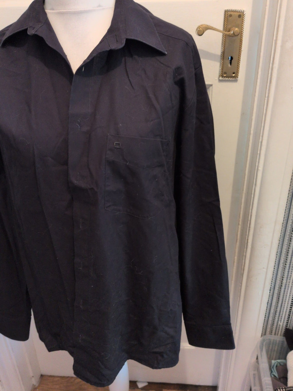 Olymp 16" Regular Fir Black Long Sleeve Shirt