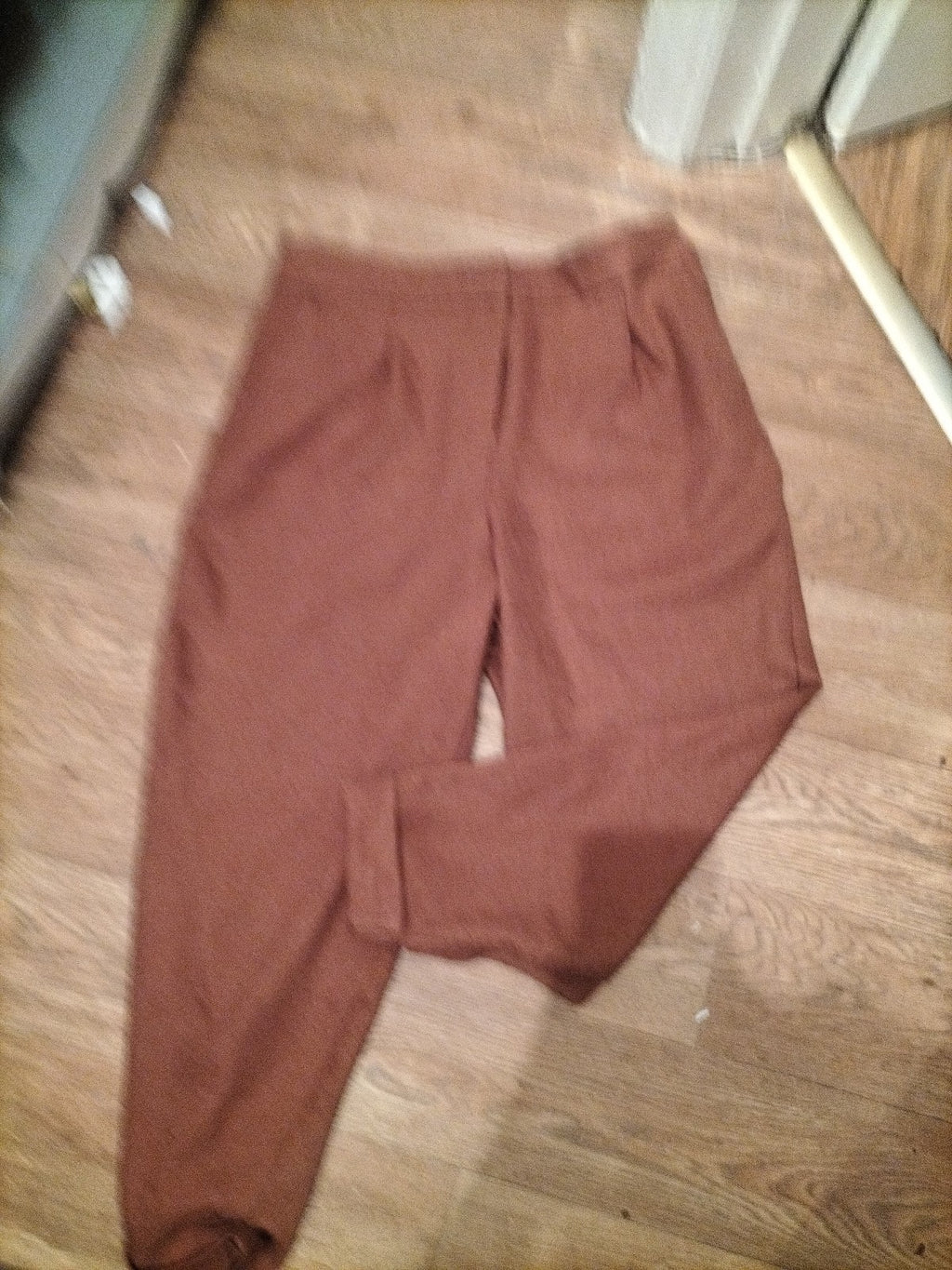 Ladies Tu Size 16s Orange Trousers Bobbling