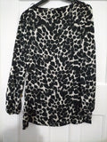 Ladies F+F Size 6 Zebra Print Top