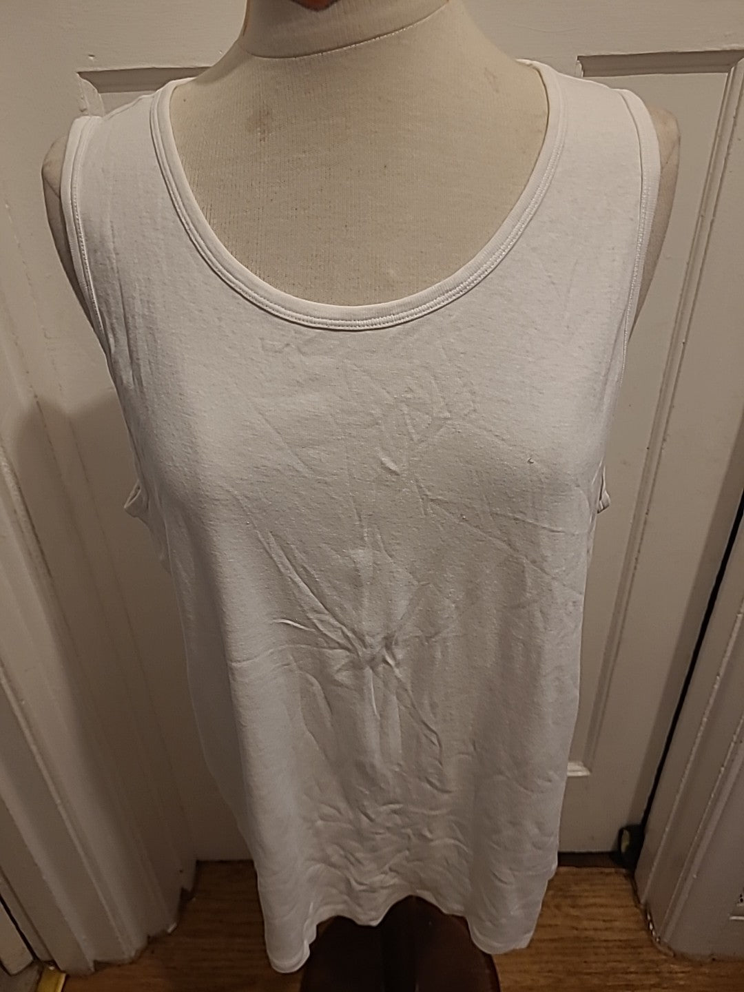 Mens M&S Size 47-49" Chest White Sleeveless Vest Top