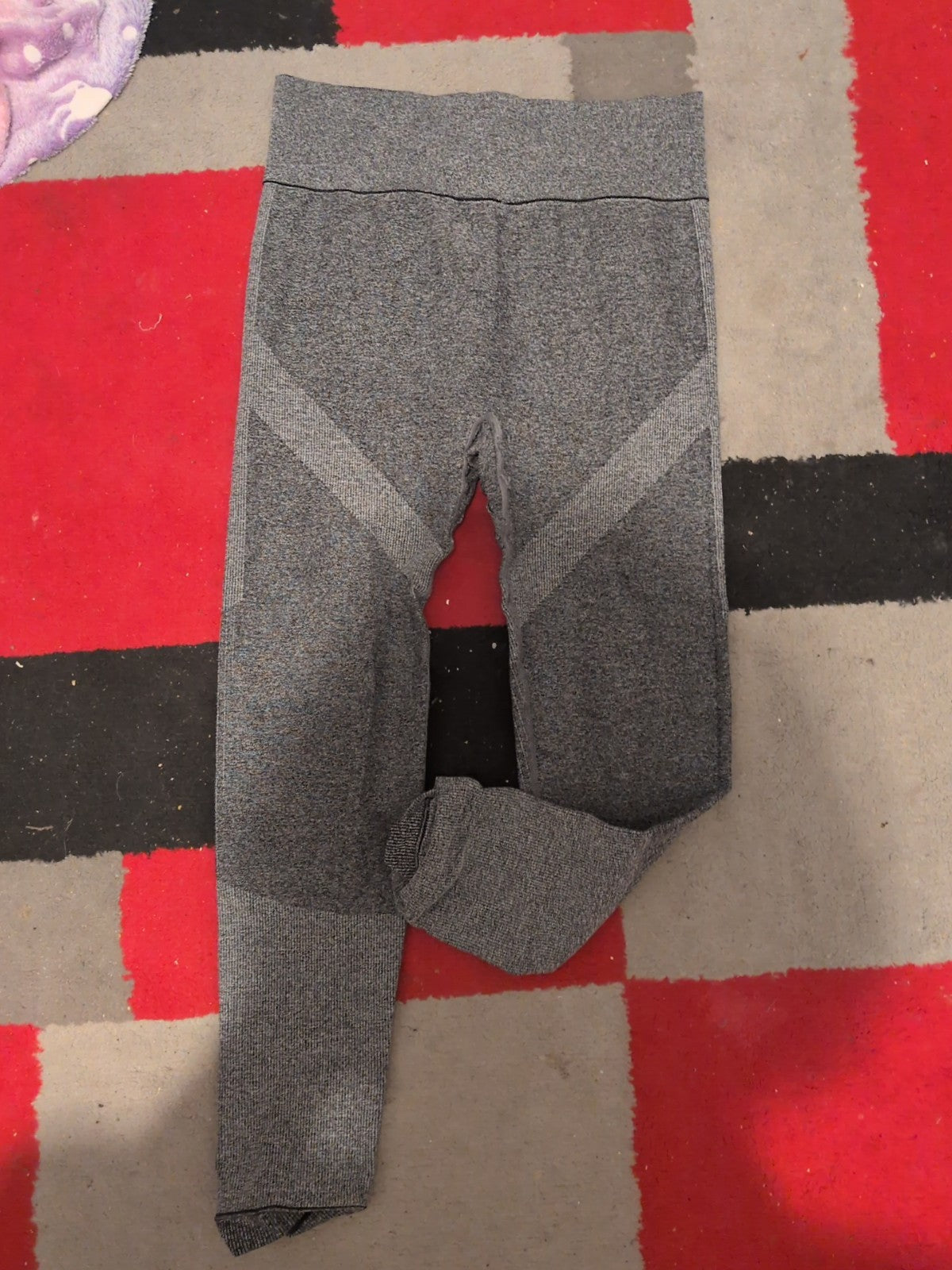 Large Grey Fleck Tight Fit Legging