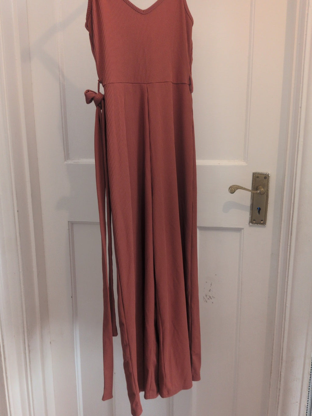 Miss Selfridge 4 Rust Sleeveless Jumpsuit