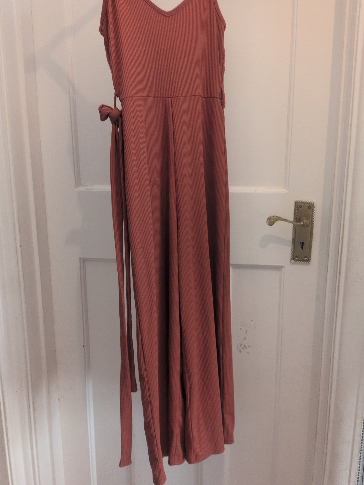 Miss Selfridge 4 Rust Sleeveless Jumpsuit