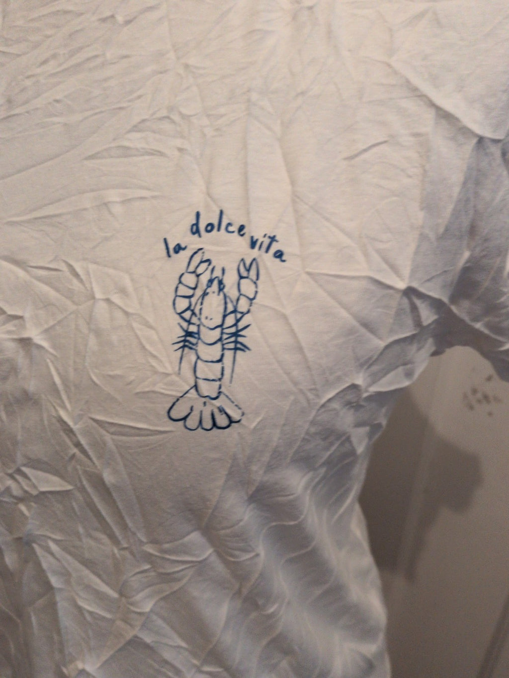 Medium White Print Cotton T-shirt