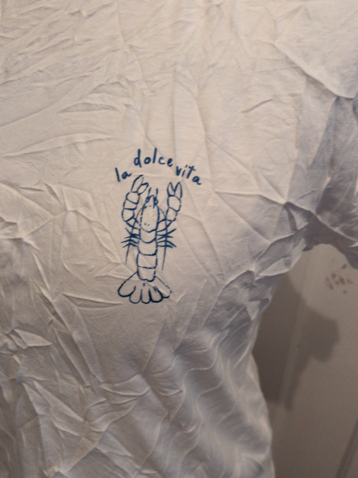 Medium White Print Cotton T-shirt