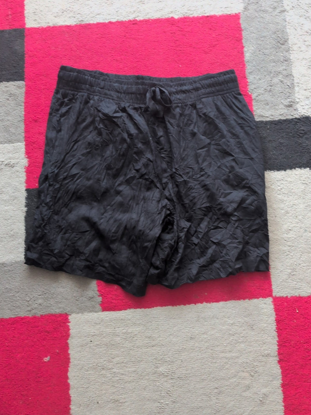 George Medium Black Elasticated Shorts