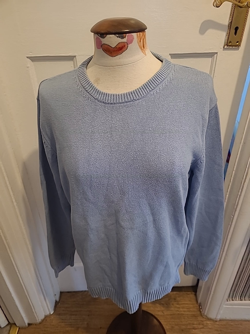 Mens Pale Blue Jumper Maine Size Med