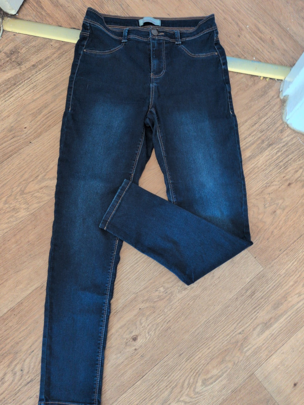 Ladies Dorothy Perkins Size 10 Dark Blue Skinny Soft Jeans