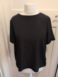 Primark 16 Short Sleeve Blouse In Black