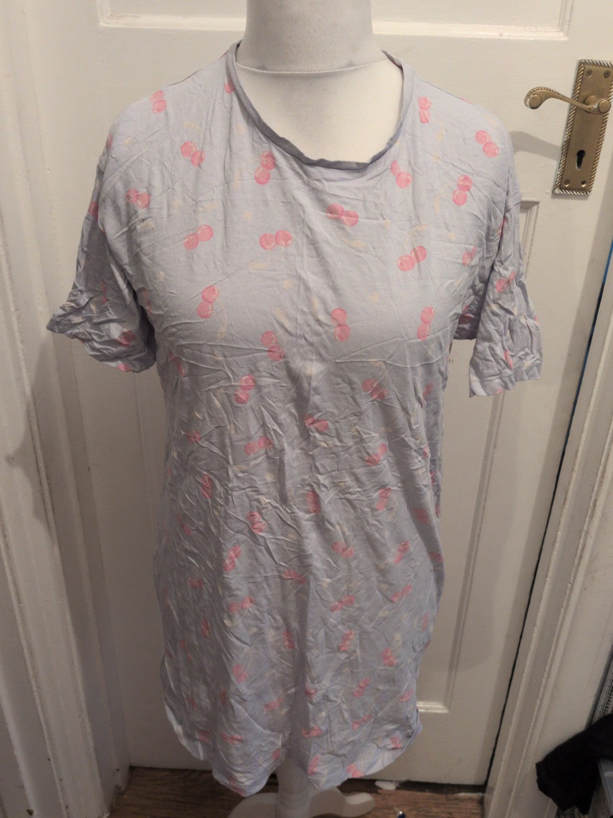 F&F 8-10 Cherry Pattern Pyjama Top