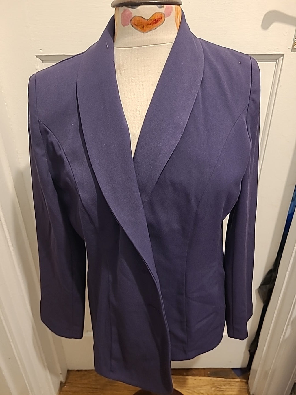 Ladies H&O Size 14 Purple Lined Padded Blazer