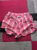 Ladies Jolinesse Size 10-12 Pink Check Hot Pants