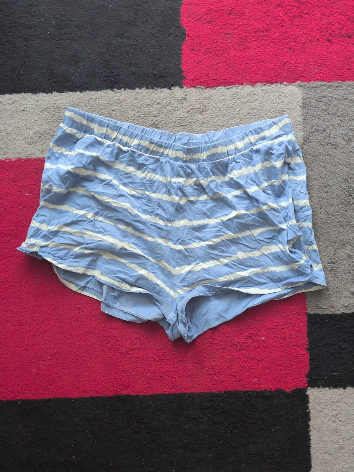 John Lewis 12 Blue Striped Hot Pants