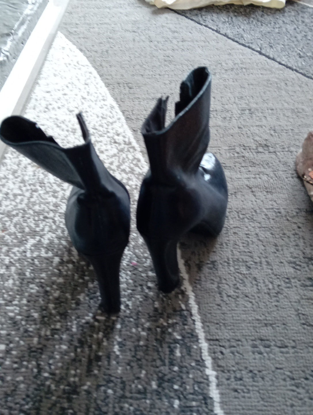 Ladies Platform Black Boots Size 38 H&M Free Delivery