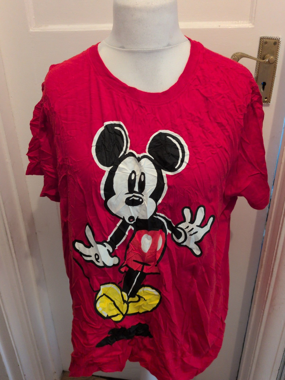 Disney 22/24 Red Mickey Mouse T-shirt Short Sleeve