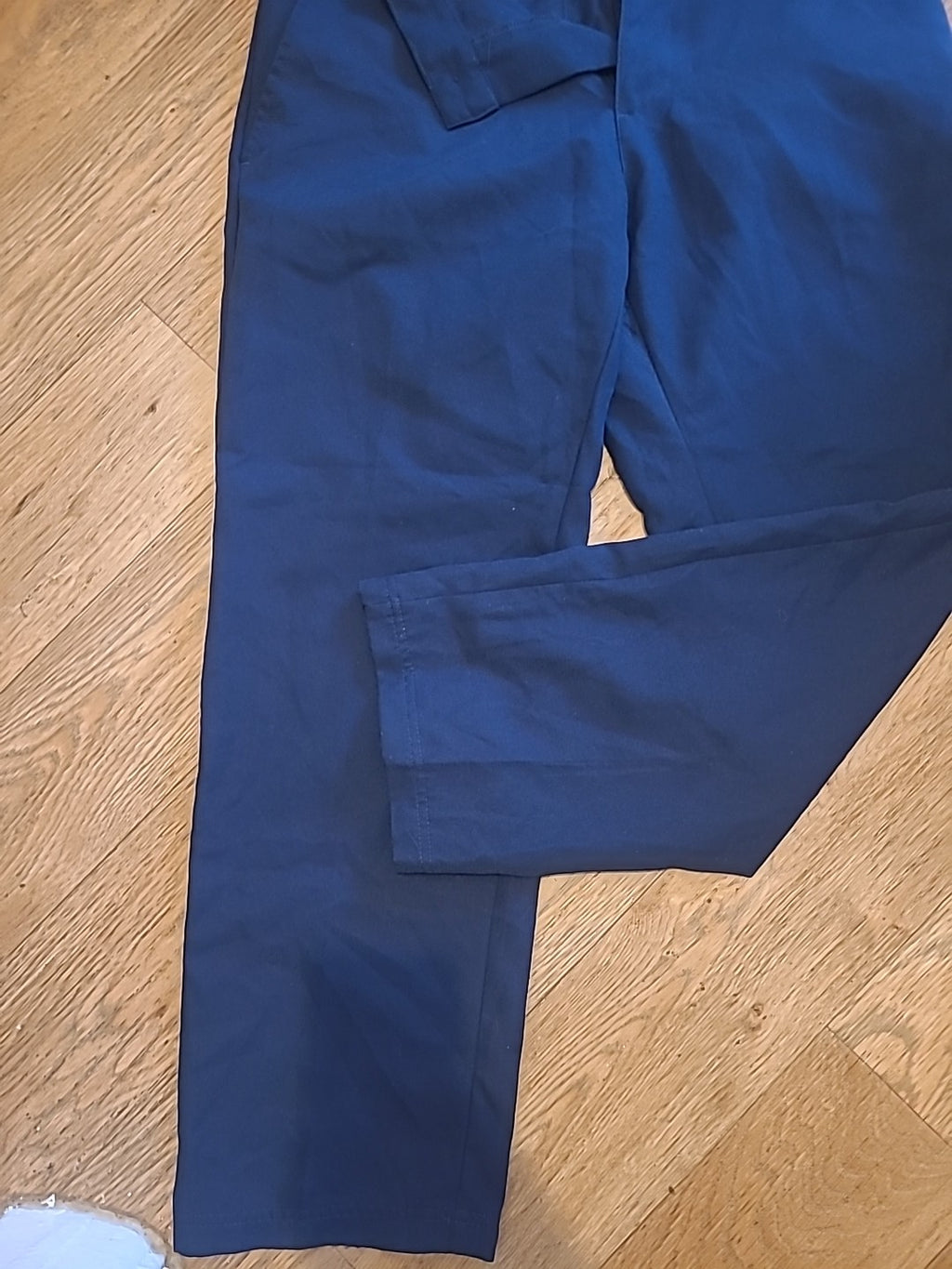 Mens Slazenger Size 34x29S Navy Trousers
