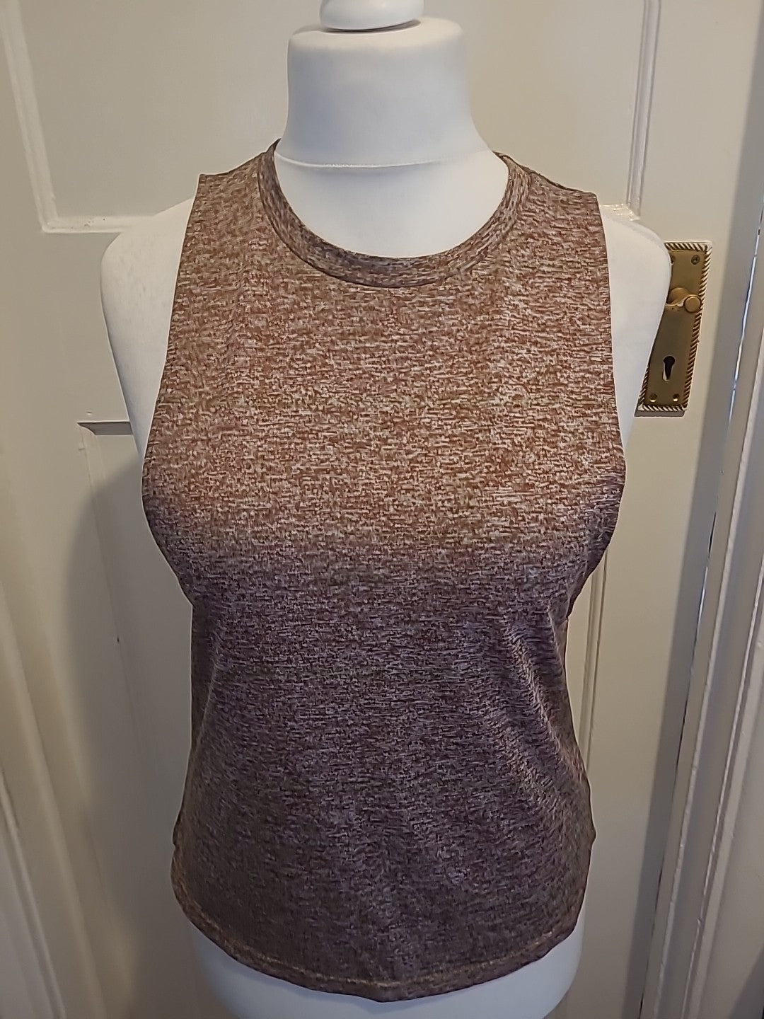 Ladies Shein Size Small Brown Fleck Sleeveless Tank Top