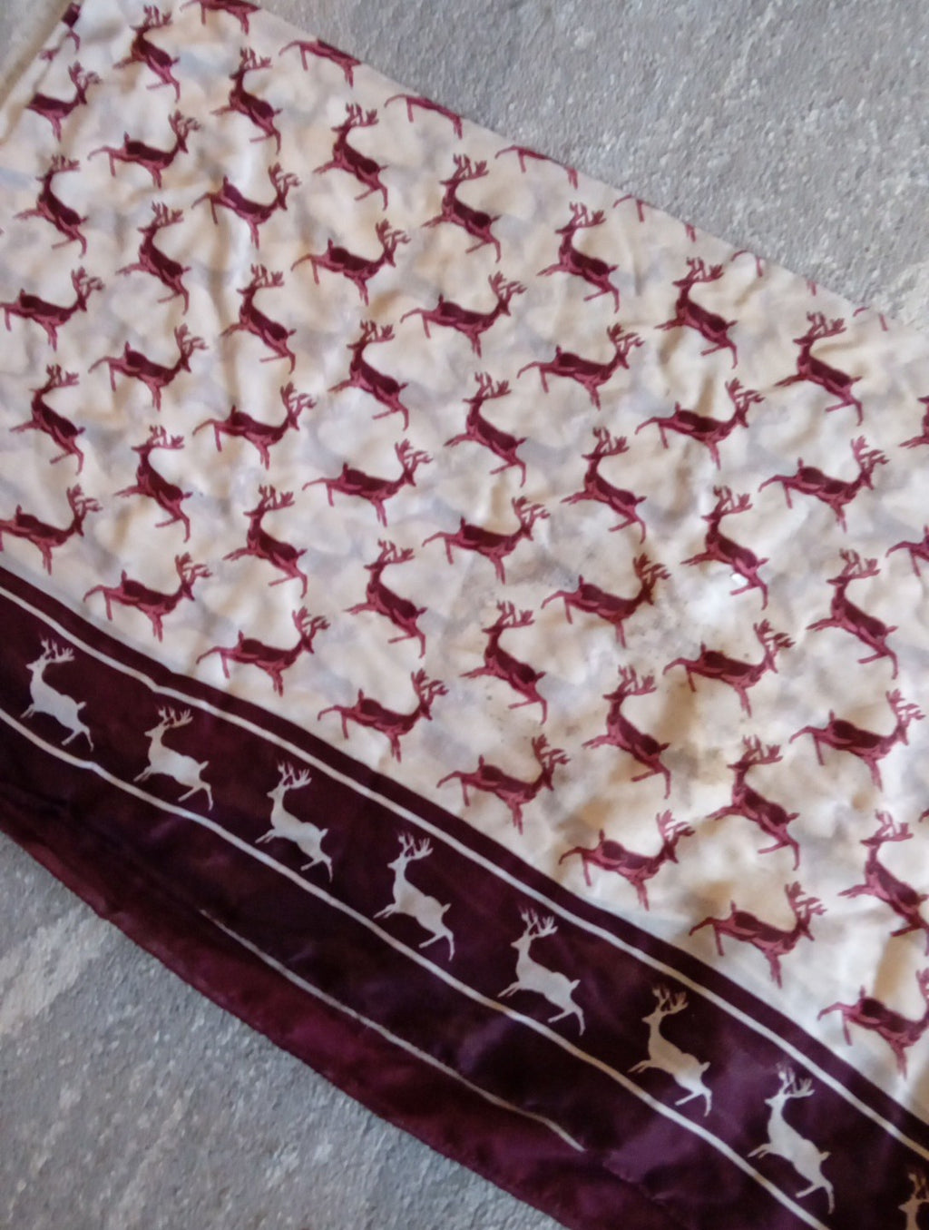 Ladies TU Large Brown/cream Reindeer Scarf