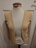 Ladies H&M Size Small Caramel Ribbed Cardigan