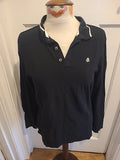 Mens Burton Size Medium Black Long Sleeved Polo