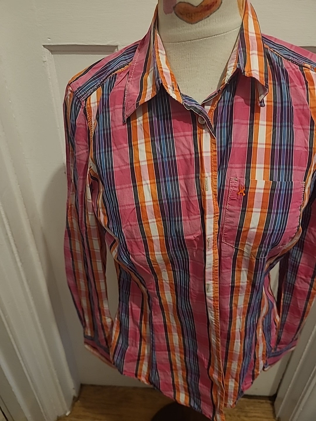 Mens Gaastra Size Small Multicoloured Long Sleeved Shirt