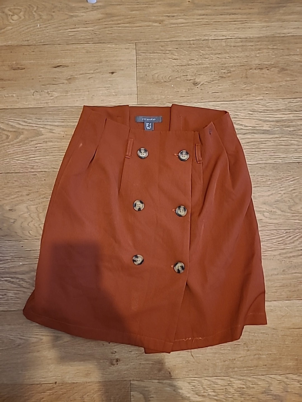 Ladies Primark Size 8 Burnt Orange Skirt