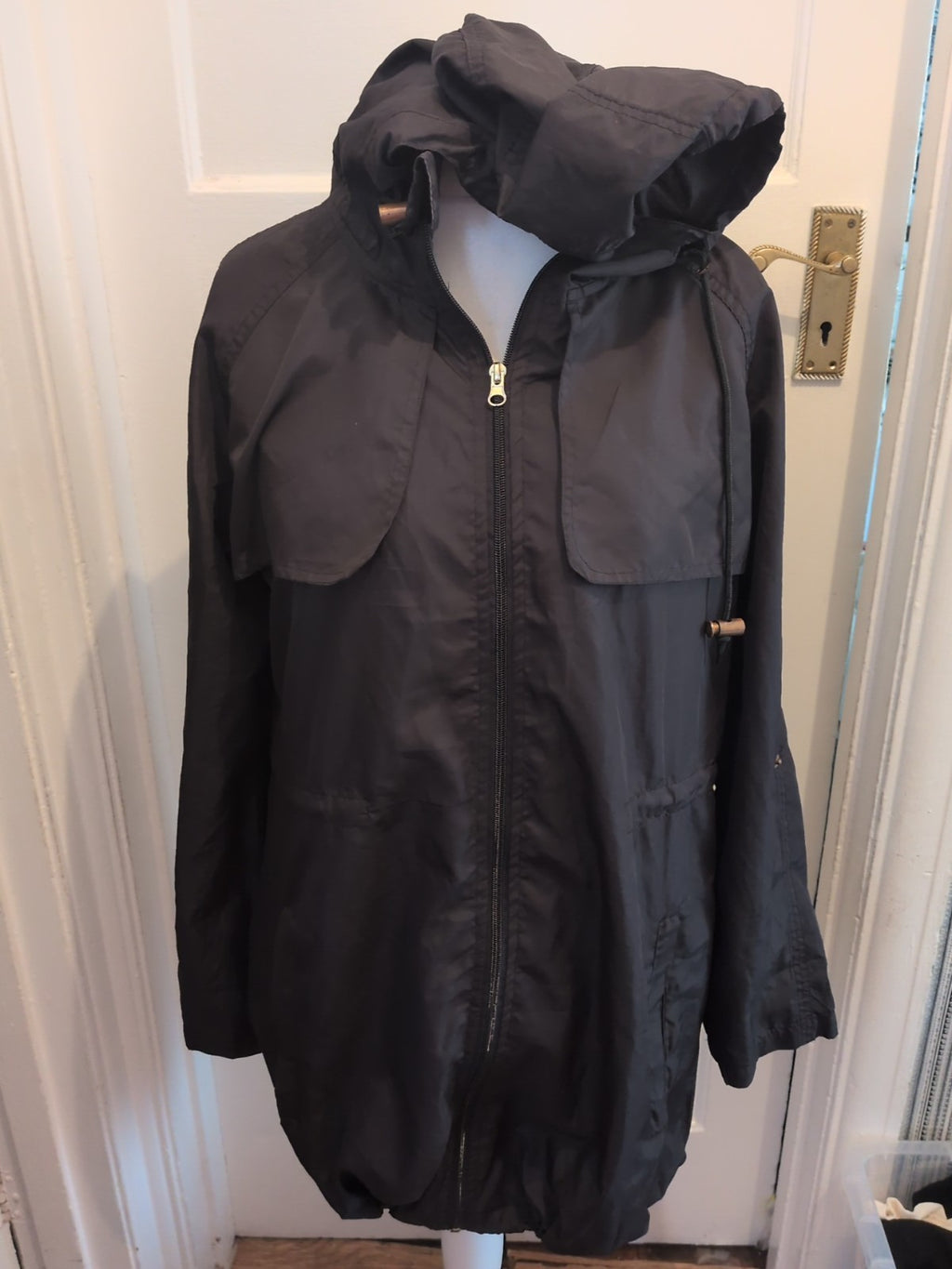 Ladies Denim&Co Size Small Parka In A Pocket
