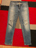 Ladies Zara Size 8 Ripped Denim Jeans