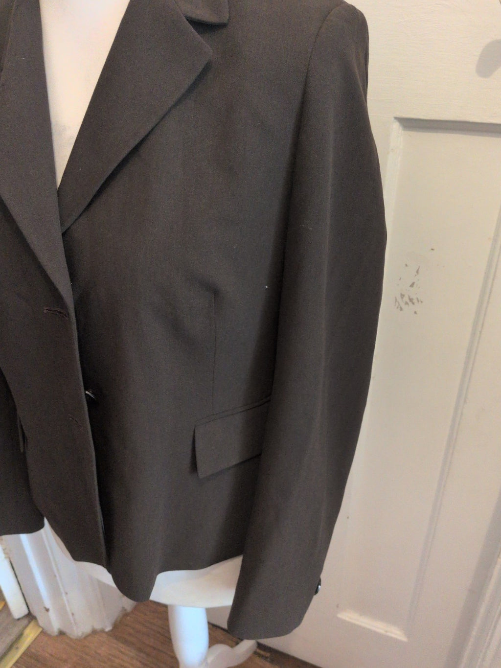 Ladies Marks And Spencer Size 14 Mocha Lined Blazer