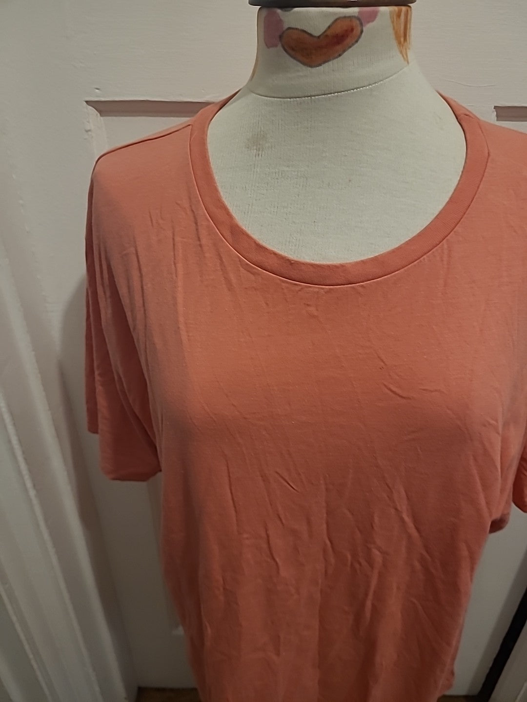 Mens George 2XL Samon Coloured Short Sleeve Top